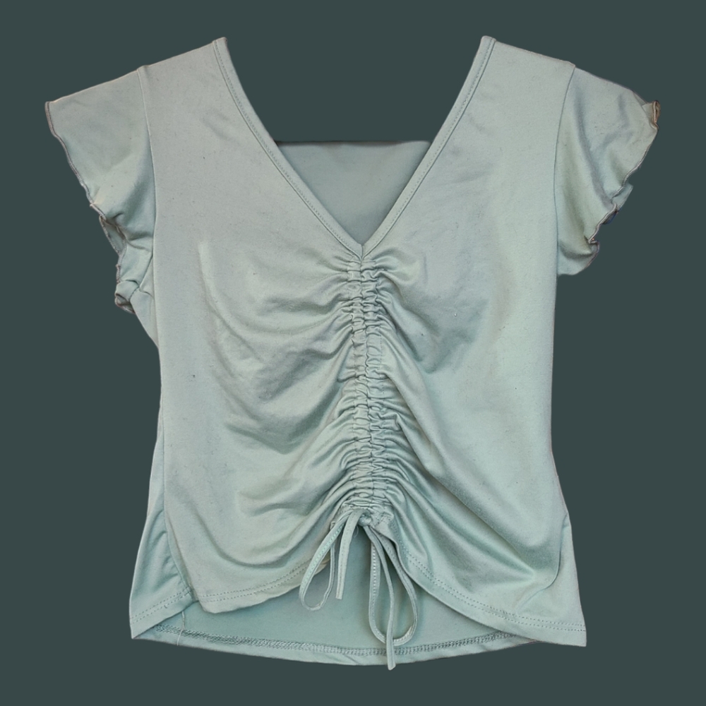 Green ruched top